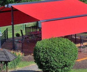 Çift Taraflı Makaslı Tente